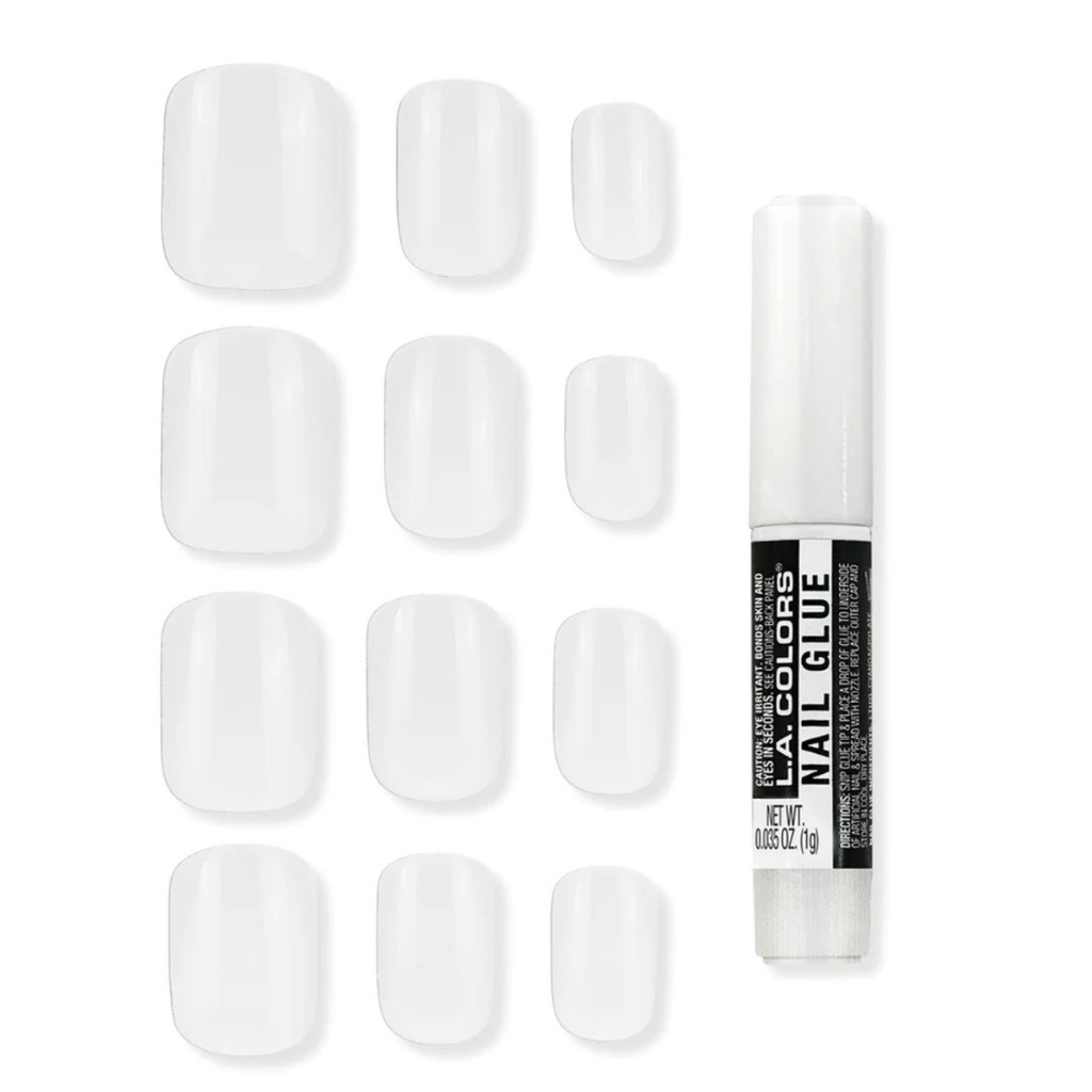 LA Colors Gel Nail Set WHITE