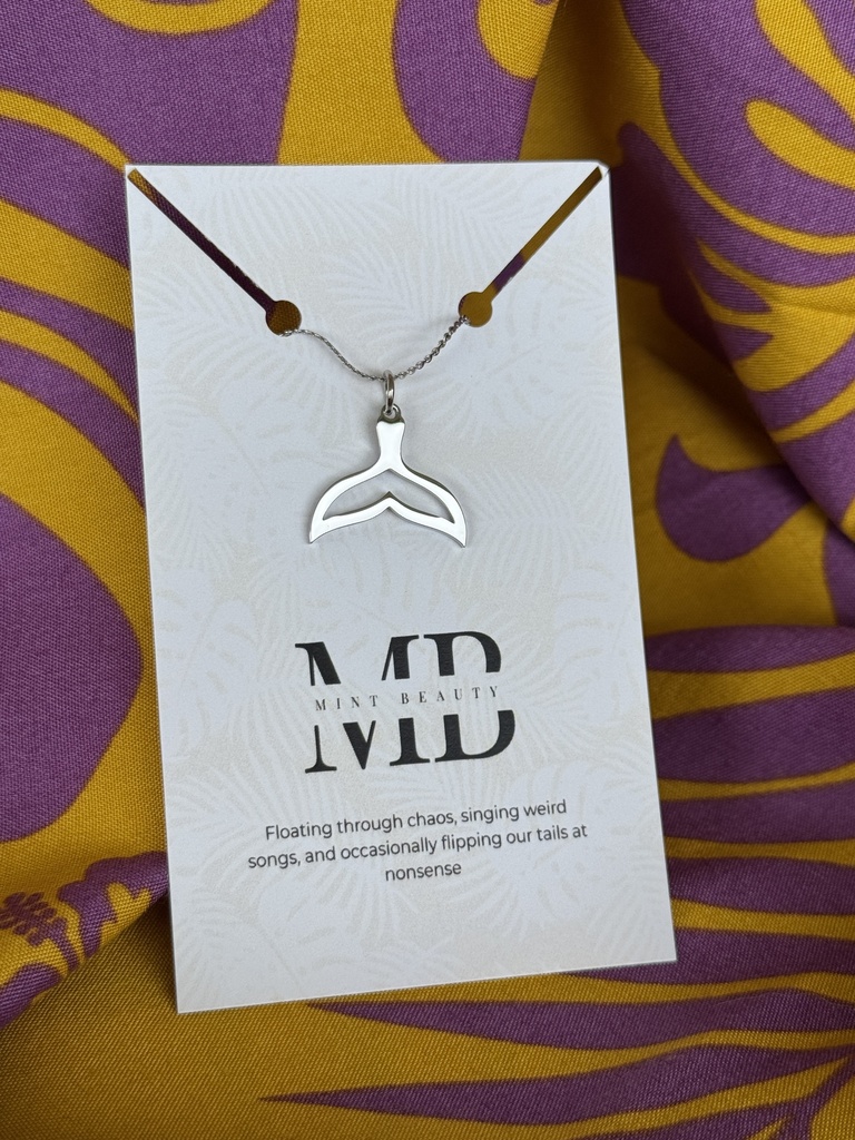 Whale Tail Necklace SILVER