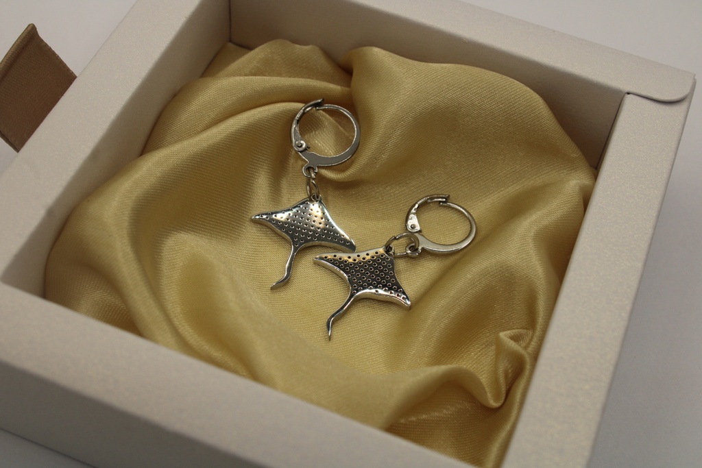 Eagle Ray Earrings SILVER