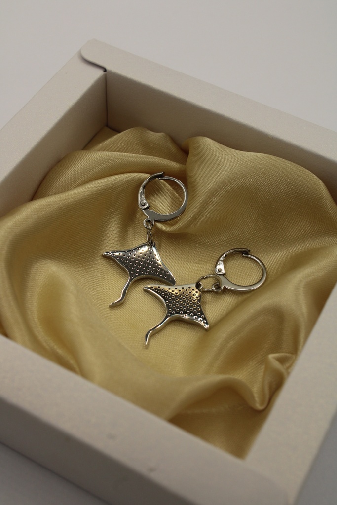 Eagle Ray Earrings SILVER