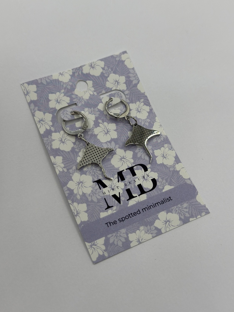 Eagle Ray Earrings SILVER