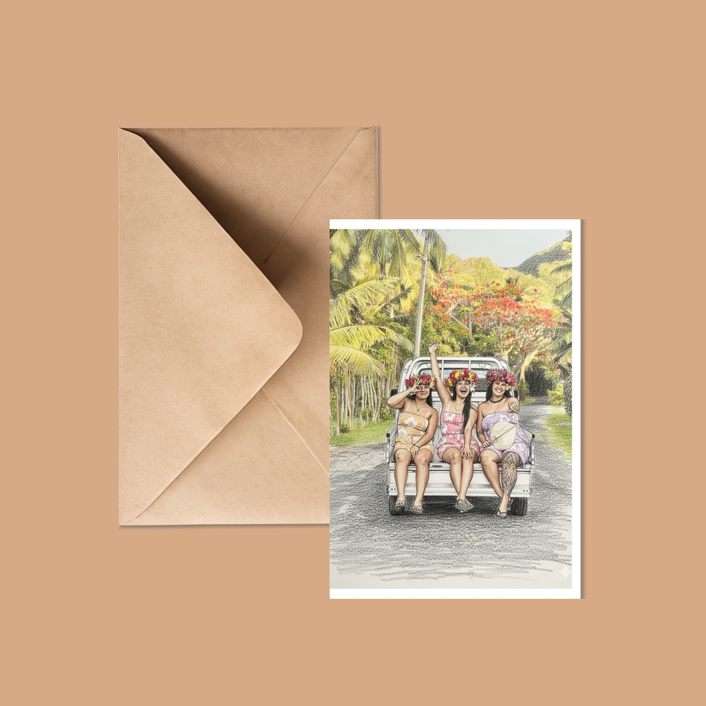 Kia Orana Greeting Card A6