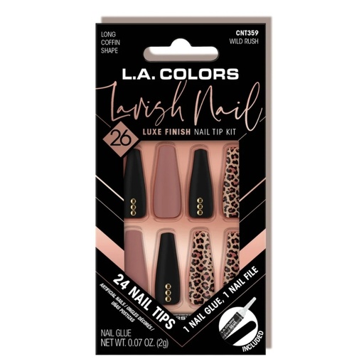LA Colors Lavish Nails WILD RUSH