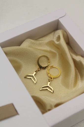 Whale Tale Earrings GOLD