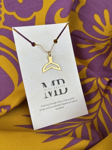 Whale Tail Necklace GOLD