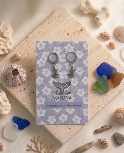 Moko Earrings SILVER