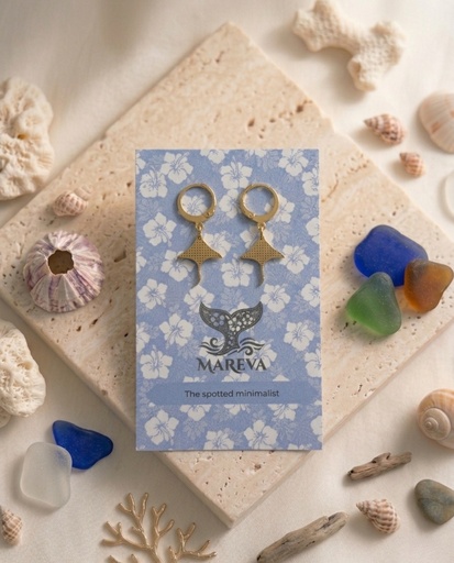 Eagle Ray Earrings GOLD