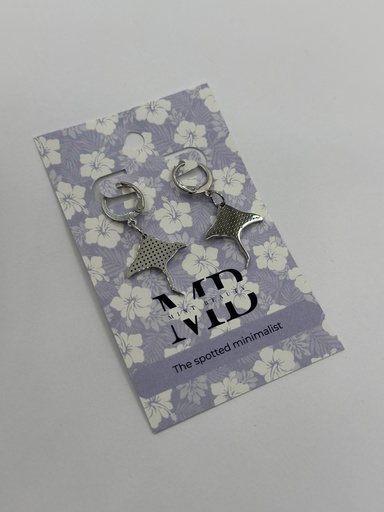Eagle Ray Earrings SILVER