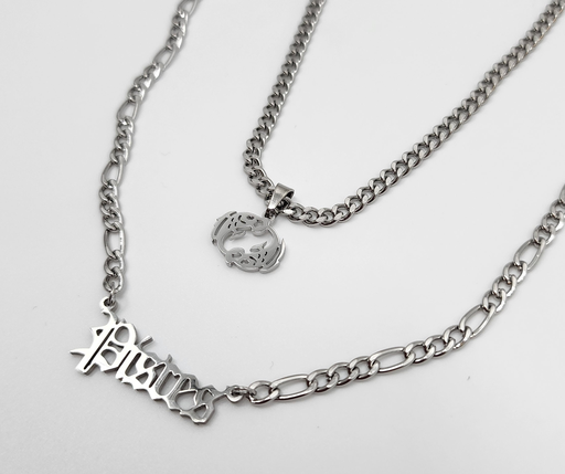 Pisces Zodiac Necklace - Silver