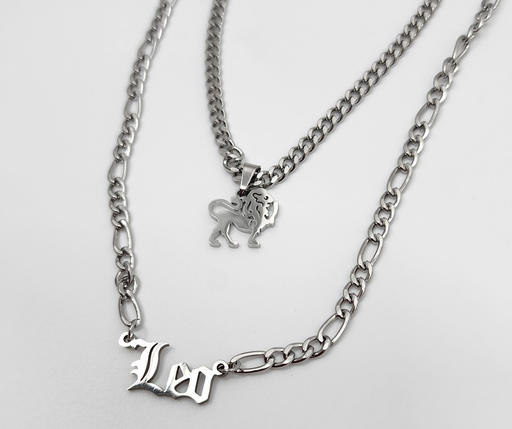 Leo Zodiac Necklace - Silver