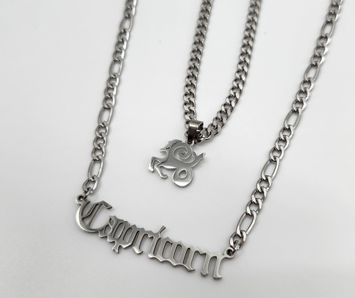 Capricorn Zodiac Necklace - Silver