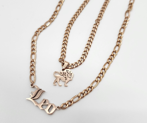 Leo Zodiac Necklace - Rose Gold